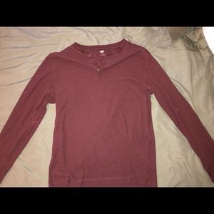 Brown Old Navy Henley